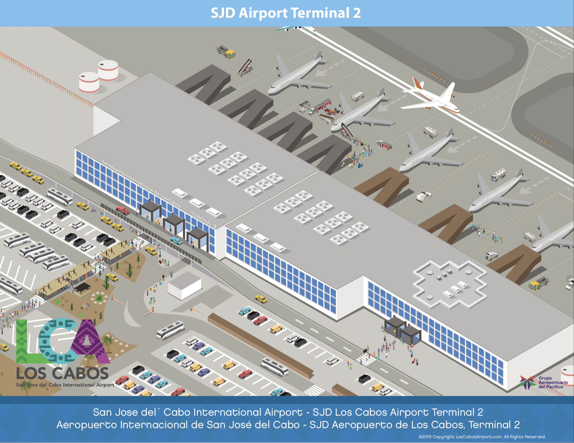 SJD Airport Los Cabos Airport Terminal 2 Map 